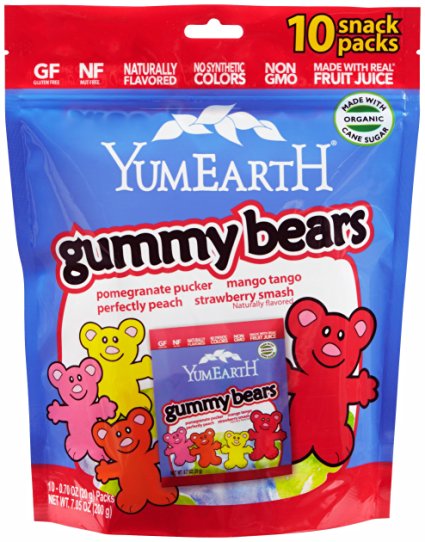 Yummy Earth Organics Gummy Bears, 7 Ounce ( Packaging May Vary )