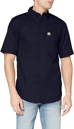 Carhartt Men's Rugged Professional Series Relaxed Fit Canvas Short Sleeve Work Shirt