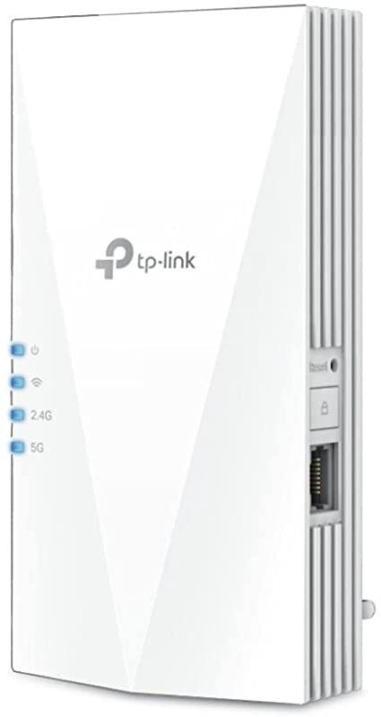 TP-Link AX1500 Dual Band Wi-Fi 6 Range Extender, Broadband/Wi-Fi Extender, Wi-Fi Booster/Hotspot with 1 Gigabit Port, Built-In Access Point Mode, Works with Any Wi-Fi Router, UK Plug (RE500X)