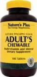 Natures Plus Adults Multi-Vitamin Chewable - Pineapple Flavor- 180 Chewable Tablets