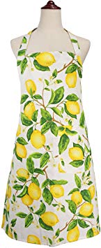 LilMents Lemon and Leaves Kitchen Baking Cooking Apron