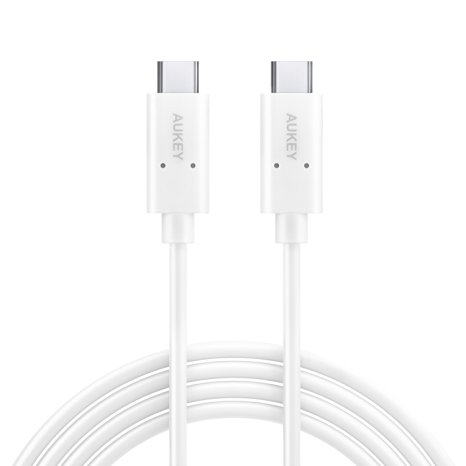 AUKEY USB-C to USB-C 3.1 Cable (6.6ft) for MacBook, Galaxy Note 7, Nexus 6P, and More