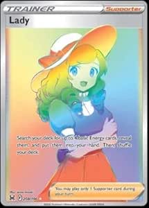 Pokemon - Lady 208/196 Lost Origin - Full Art Trainer - Secret Rainbow Rare Foil