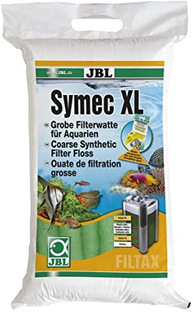 JBL Symec XL Filterwool 250 g green, Coarse filter wool for aquarium filters to remove of all types of water cloudiness