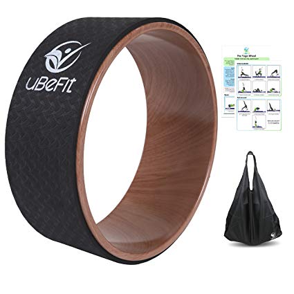 uBeFit Yoga Wheel with eBook and Carry Bag - Yoga Prop for Improving Backbends and Yoga Poses - Excellent For Stretching, Improving Your Flexibility, Balance and Strength