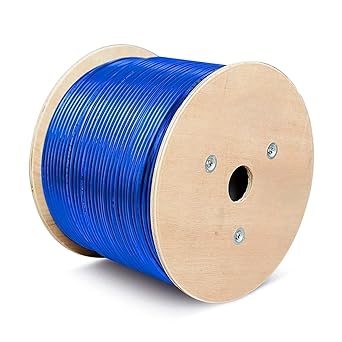 LEKVKM Cat8 Ethernet Cable 650FT S/FTP Outdoor&Indoor Heavy Duty High Speed Cat8 LAN Network Cable 40Gbps 2000Mhz with Gold Plated RJ45 Connector Weatherproof Resistant for PC Blue