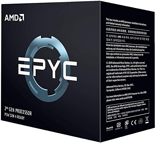 AMD EPYC (2nd Gen) 7502P Dotriaconta-core (32 Core) 2.50 GHz Processor - Retail Pack - 128 MB Cache - 3.35 GHz Overclocking Speed - 7 nm - Socket SP3 - 180 W - 64 Threads