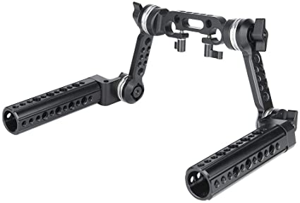 NICEYRIG ARRI Rosette Handle Kit with Extension Arm Applicable for 15mm DSLR Shoulder Pad Rig System - 271