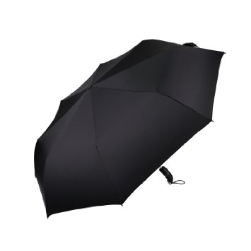 Automatic Umbrella OXA Umbrella with 8-Rib 210T Black Travel Umbrella