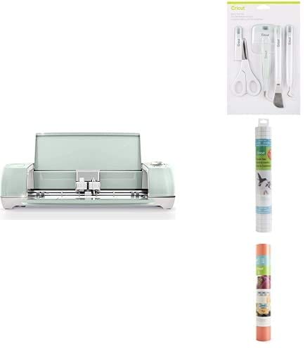 Cricut Explore Air 2 Bundle Explore Air 2-Mint, Vinyl Transfer Tape, and 1 Roll of Vinyl-Coral