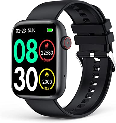 Smart Watch with Bluetooth Call, Activity Fitness Tracker with 1.8" HD Touch Screen,Heart Rate Sleep Monitor Pedometer Split Screen Games for Android and iPhone