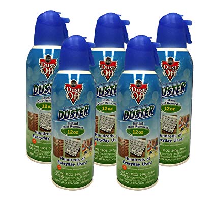 Dust-Off Disposable Compressed Gas Duster, 10 oz Cans - 5 Packs
