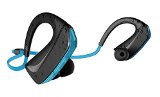 Jarv Pure Fit Bluetooth 40 Wireless Sport HeadphonesEarbuds - Sweat and Water Resistant Ear Hook Design NOW SHIPPING NEW 2016 UPDATED VERSION - Blue