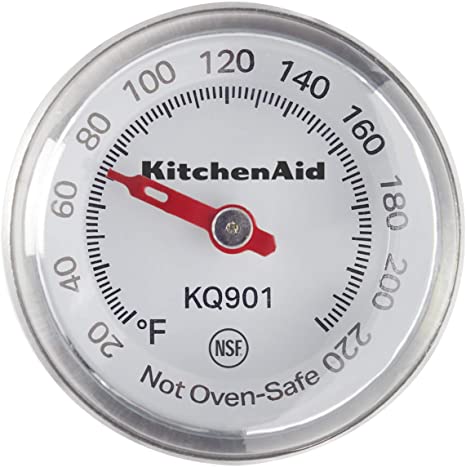 KitchenAid KQ901 Instant Read Thermometer, TEMPERATURE RANGE: 20°F to 220°F, Black