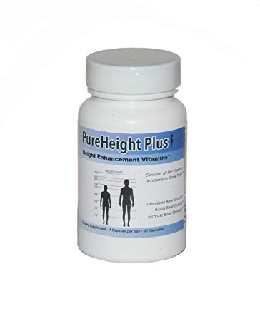 Pure Height Plus  / Height Growth Tablets / Height Enhancement Formula / Helps You Grow Taller / Increases Bone Strength / Builds Bone Density / Stimulates Bone Growth