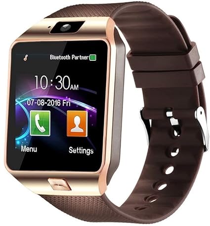 ZenX Gold DZ09 Original 4G Sim Watch, 1.54" HD Display, Camera, Upto 32GB Storage Smartwatch