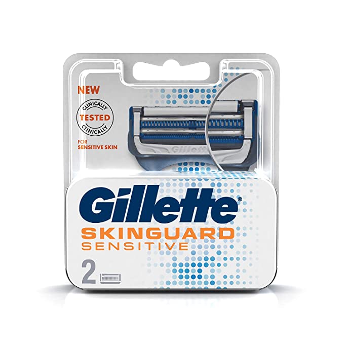 Gillette Skinguard Manual Shaving Razor Blades- pack of 2 cartridges