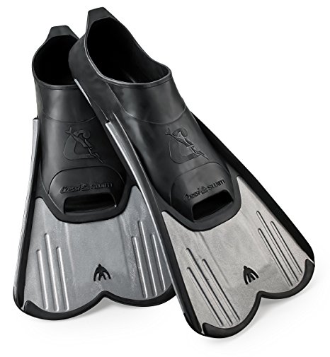 Cressi Light Fin Pool and Training Short Blade Closed Foot Fins, Adult