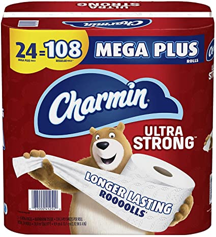 Charmin Ultra Strong Toilet Paper 24 Mega Plus Roll