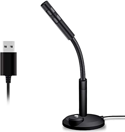 USB PC Microphone, Plug & Play Home Studio USB Computer Microphone, Professional Desktop Microphone, Compatible with PC, Laptop, Mac, ps4 for Gaming, Singing, YouTube, Skype, Podcast