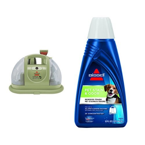 BISSELL 1400B Multi-Purpose Portable Carpet Cleaner   BISSELL 2X Pet Stain & Odor Portable Machine Formula, 32 ounces