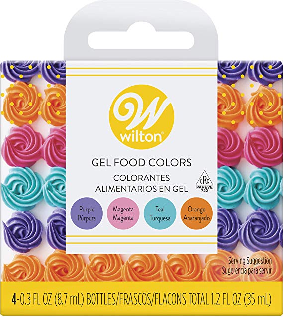 Gel Food Coloring Set 4/Pkg-Neon