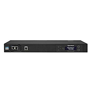 CyberPower PDU15SW10ATNET Switched ATS PDU, 100-120V/15A, 10 Outlets, 1U Rackmount