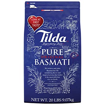 Tilda Basmati Rice, 20 lbs.