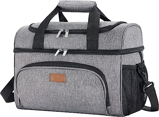 Lifewit große Kühltasche für 27/32/48 Dosen, isolierte Lunch-Tasche, leichte, tragbare Kühltasche, doppellagig für Picknick, Strand, Arbeit, Reise