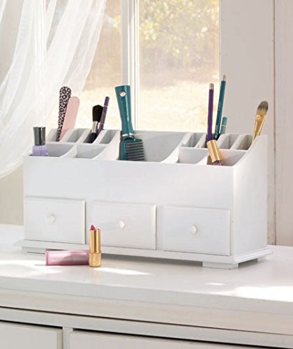 1 X Vanity n Beauty Organizer with Drawers & Storage in White