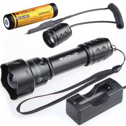 Evolva Future Technology T20 IR 38mm Lens Infrared Light Night Vision Flashlight Torch -To Be Used with Night Vision Device Infrared Light Is Invisible to Human Eyes