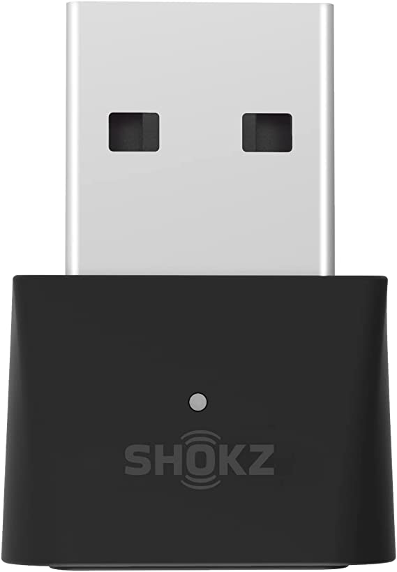 SHOKZ Loop 100 USB-A Wireless Adapter for AfterShokz & SHOKZ OpenComm & OpenComm UC, Bluetooth Dongle Receiver Compatible with SHOKZ Bone Conduction Headsets