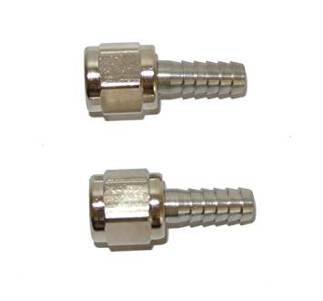 Barbed Swivel Nuts for Ball Lock Disconnects 1/4" MFL Fitting - SET 2