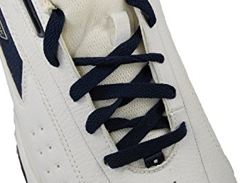 Flat Shoelaces Navy Blue 45" 7 Pr. Eyelets 8mm Width Sneakers Shoelace