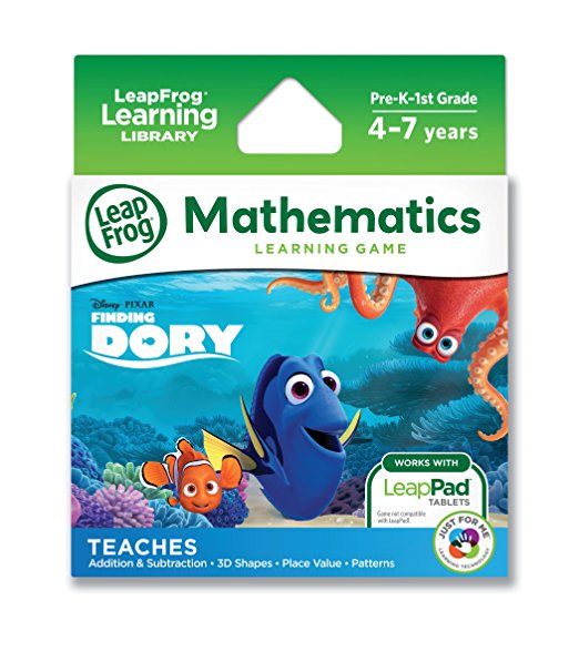 LeapFrog Disney/Pixar Finding Dory Learning Game (for LeapPad Platinum, LeapPad Ultra, LeapPad2, LeapPad3)