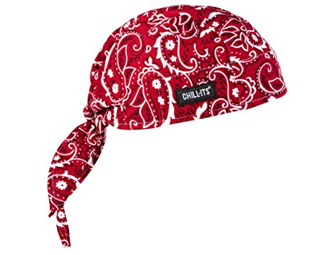 Ergodyne 6615 High-Performance Dew Rag, Red Western