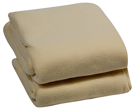 ROYAL LUXURY Micro Plush FULL Blanket, CREAM