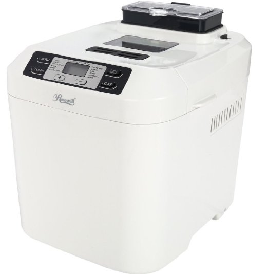 Rosewill RHBM-15001 2-Pound Programmable Rapid Bake Bread Maker with Automatic Fruit and Nut Dispenser, Gluten Free Menu Setting