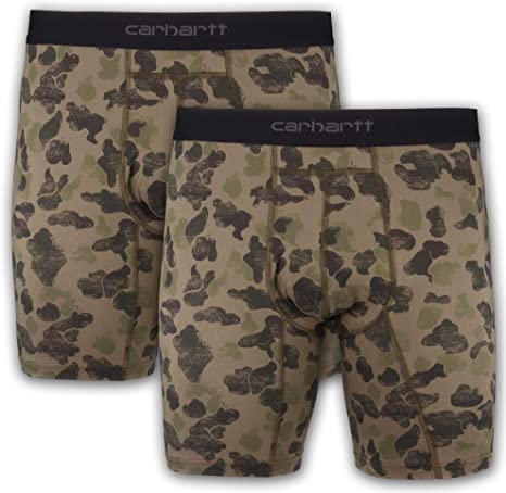 Carhartt Men's Cotton Polyester 2 Pack Boxer Brief