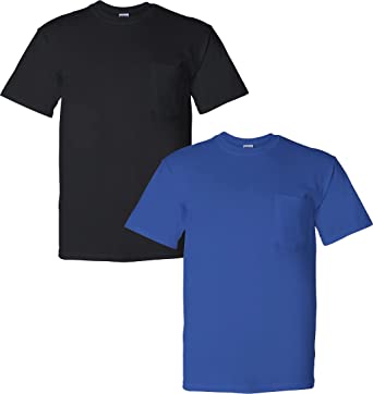 Gildan Adult DryBlend Workwear T-Shirts with Pocket, 2-Pack