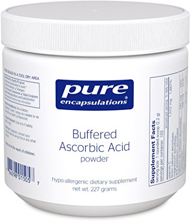 Pure Encapsulations - Buffered Ascorbic Acid Powder - Hypoallergenic Vitamin C Supplement for Sensitive Individuals - 227 Grams