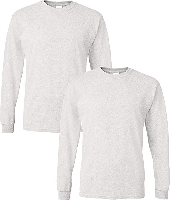 Gildan Men's DryBlend Long Sleeve T-Shirt, Style G8400, 2-Pack