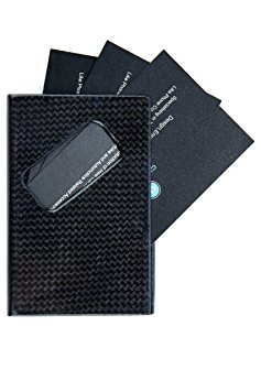 CL Carbonlife(TM) Genuine Carbon Fiber Glossy Case Business Name Credit Card Holder- 3K Black