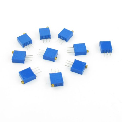 uxcell a13081500ux0324 10 Piece 3296W-104 100K Ohm Trimmer Pot Cermet Potentiometer Variable Resistors