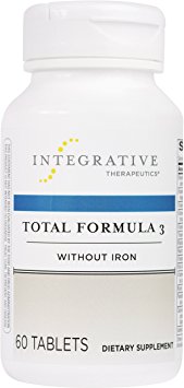 Integrative Therapeutics - Total Formula 3 Without Iron - Once-Daily, Iron-Free Multivitamin/Mineral Supplement - 60 Tablets