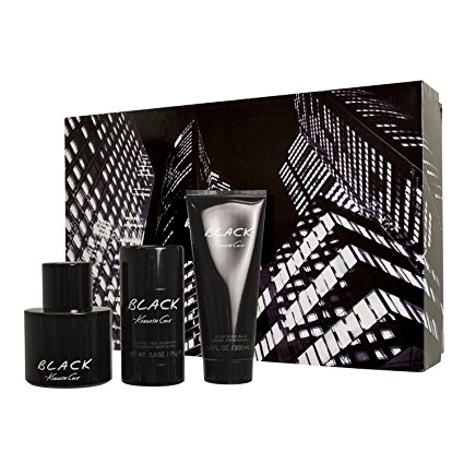 KENNETH COLE BLACK 3 Piece Eau de Toilette Spray Gift Set for Men