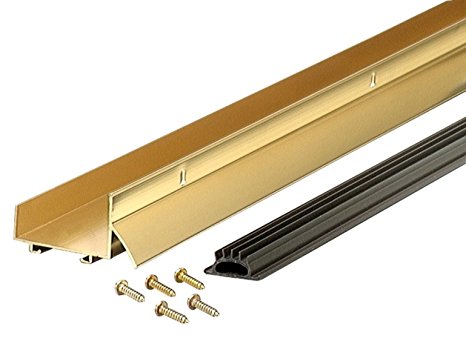 M-D Building Products 6478 U-Shaped Door Bottom with Drip Cap DCV 134, 36 Inches, Brite Gold