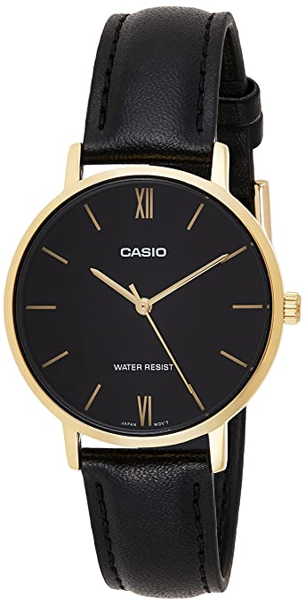 Casio Analog Black Dial Women's Watch-LTP-VT01GL-1BUDF (A1785)