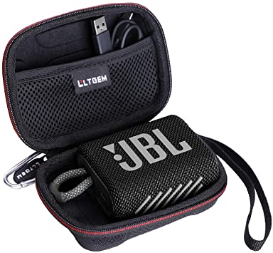 LTGEM EVA Hard Case for JBL GO 3 Portable Wireless Bluetooth Speaker -Black