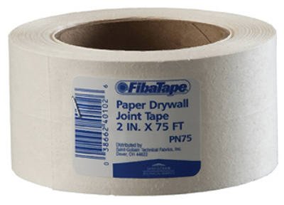 Saint Gobain FDW6620-U Professional Paper Joint Drywall Tape, 75' Length x 2" Width, White